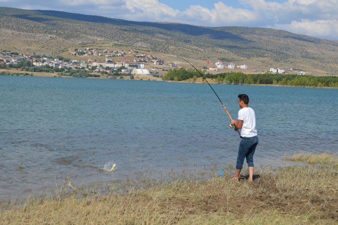 Gölova'da balık tutma yarışması