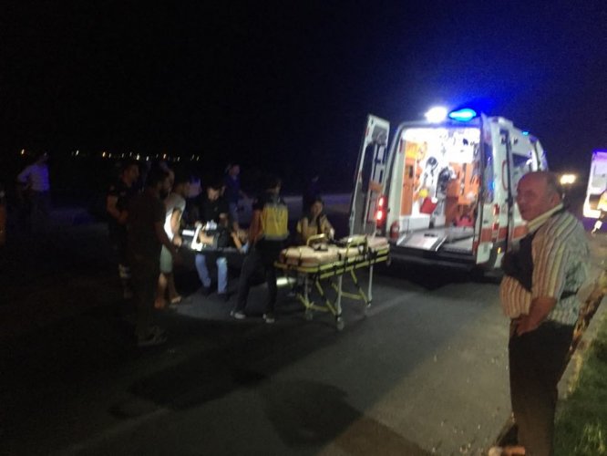 Karapınar'da motosiklet kazası: 2 yaralı