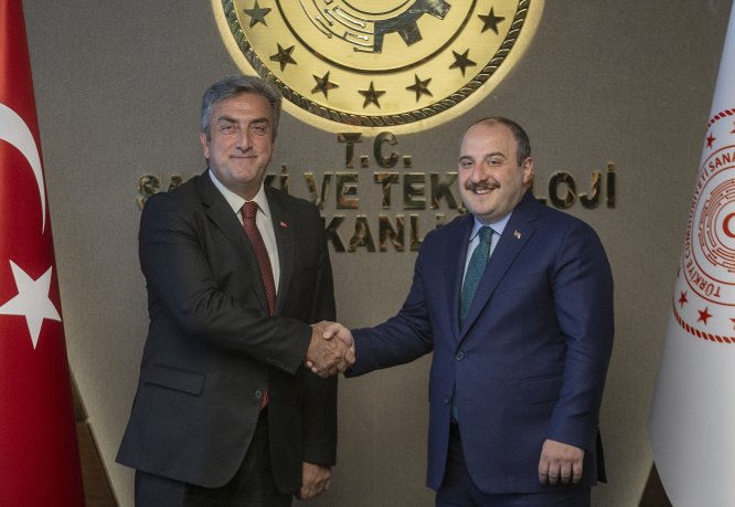 Varank, Türkiye Uzay Ajansı Başkanı Yıldırım'ı kabul etti