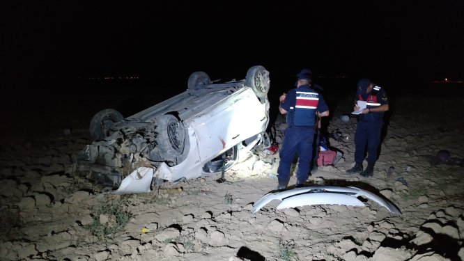 Konya'da otomobil devrildi: 5 yaralı
