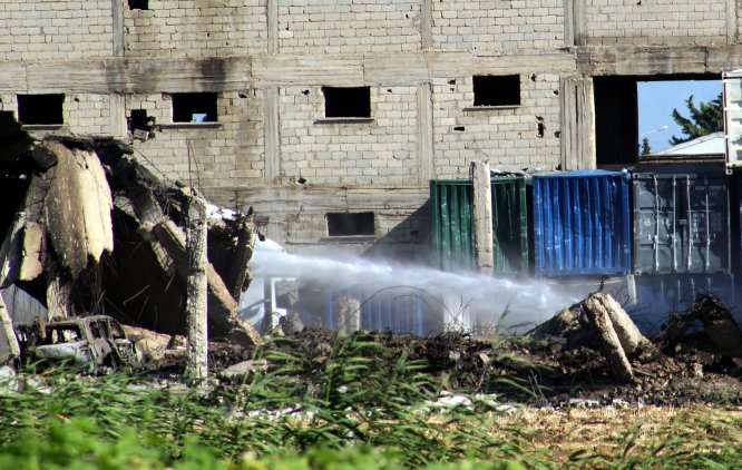 Hatay'da mühimmat deposundaki patlama