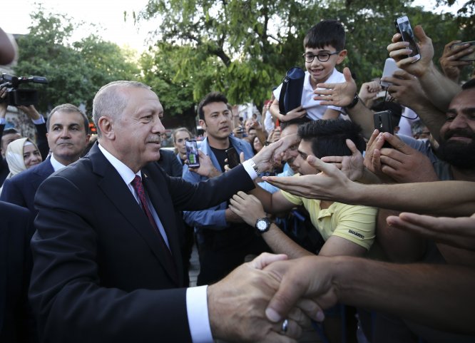 Cumhurbaşkanı Erdoğan Sultanahmet'te