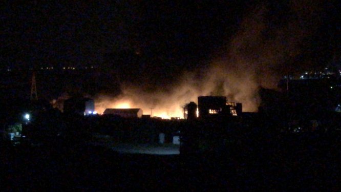 Çorlu'da geri dönüşüm fabrikasında yangın