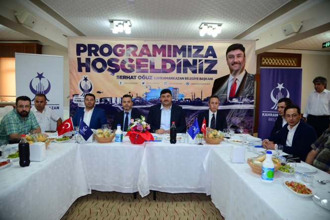 Kahramankazan Belediye Başkanı Oğuz muhtarlarla buluştu