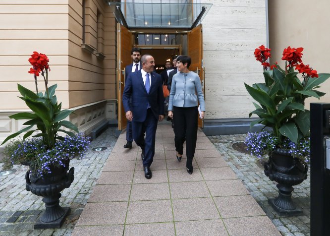 Çavuşoğlu-Soreide ortak basın toplantısı