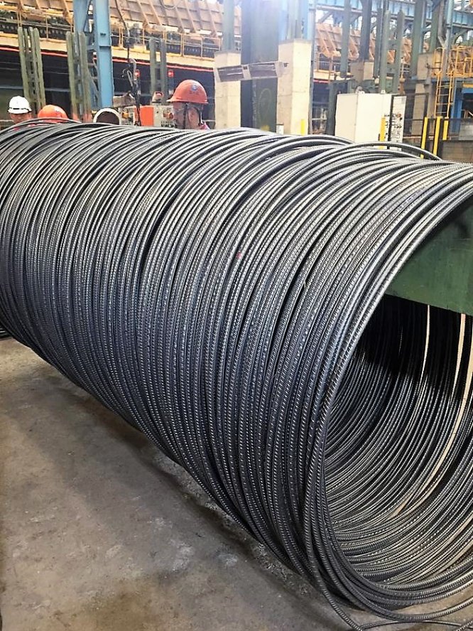 KARDEMİR, "nervürlü kangal" üretimine başladı