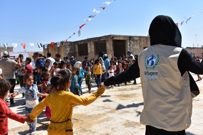 Suriye'de çocuklar için "Sınırsız Şenlikler" etkinliği sürüyor