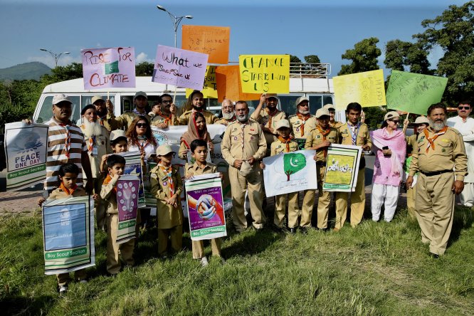 Pakistan'ın 26 kentinde iklim değişikliği protestosu