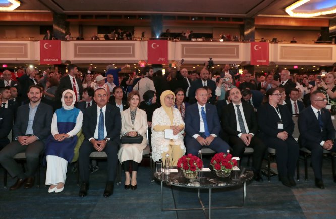 Erdoğan, ABD'deki Türk soydaş ve Müslüman toplumuyla buluştu