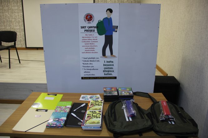 Sosyal sorumluluğu "Sırt Çantam Projesi" ile öğreniyorlar