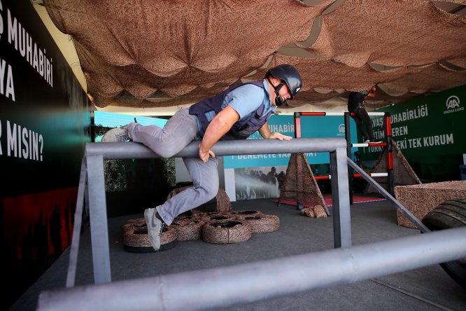 Etnospor'daki AA çadırında sıkı mücadele