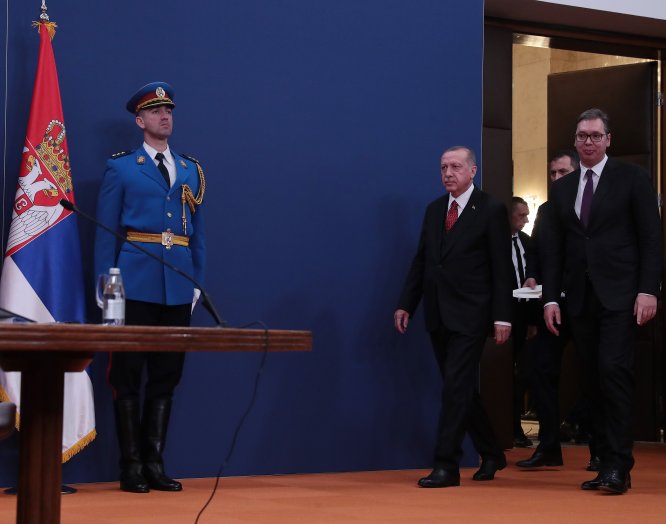 Erdoğan-Vucic ortak basın toplantısı