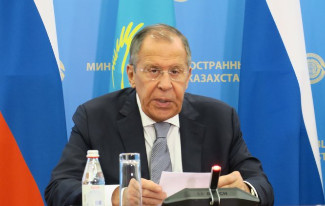 Tleuberdi-Lavrov ortak basın toplantısı