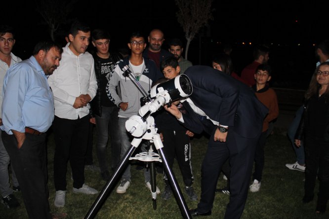 Yunak'ta gökyüzü gözlem şenliği düzenlendi