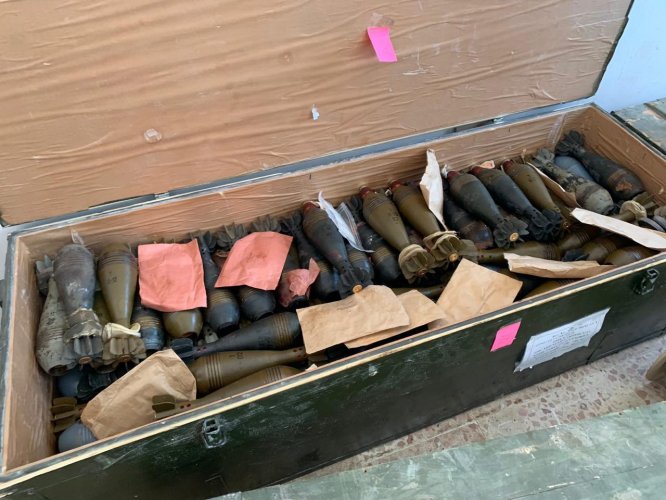 Tel Abyad'da çok sayıda silah ve mühimmat bulundu