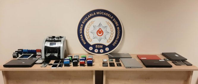 Bursa merkezli uluslararası dolandırıcılık operasyonu