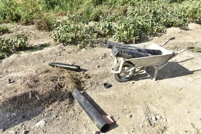 Rasulayn'da ele geçirilen Katyuşa roketleri etkisiz hale getirildi