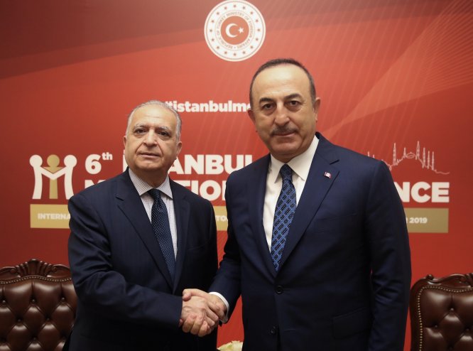 Dışişleri Bakanı Çavuşoğlu, Irak Dışişleri Bakanı Hekim'le görüştü