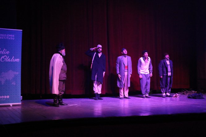 Kuzey Makedonya'da "Sarıkamış Beyaz Hüzün" adlı oyun sahnelendi