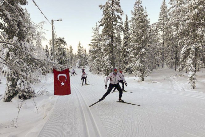 Milli kayakçılar, Finlandiya'da kamp yapıyor