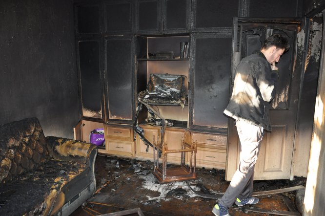 Konya'da yanan evdeki kişi öldü