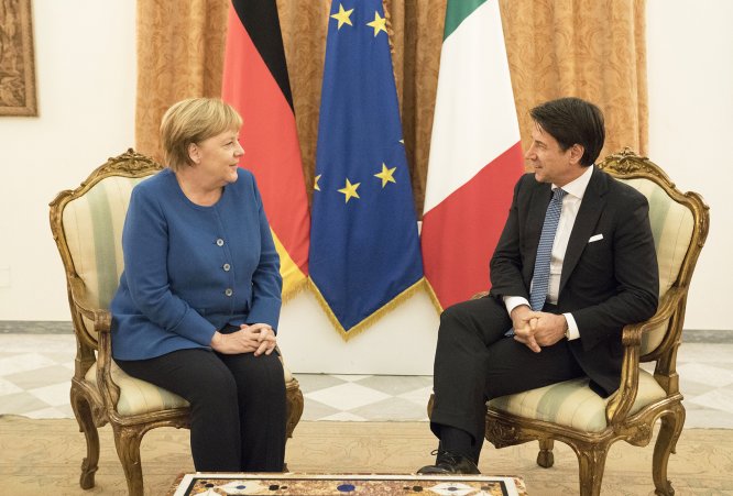 Conte-Merkel görüşmesi