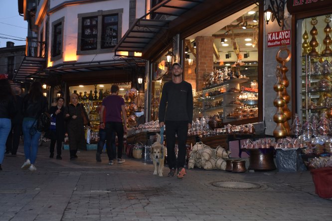 Dünyayı köpeğiyle yürüyerek gezen Amerikalı, Trabzon'a hayran kaldı
