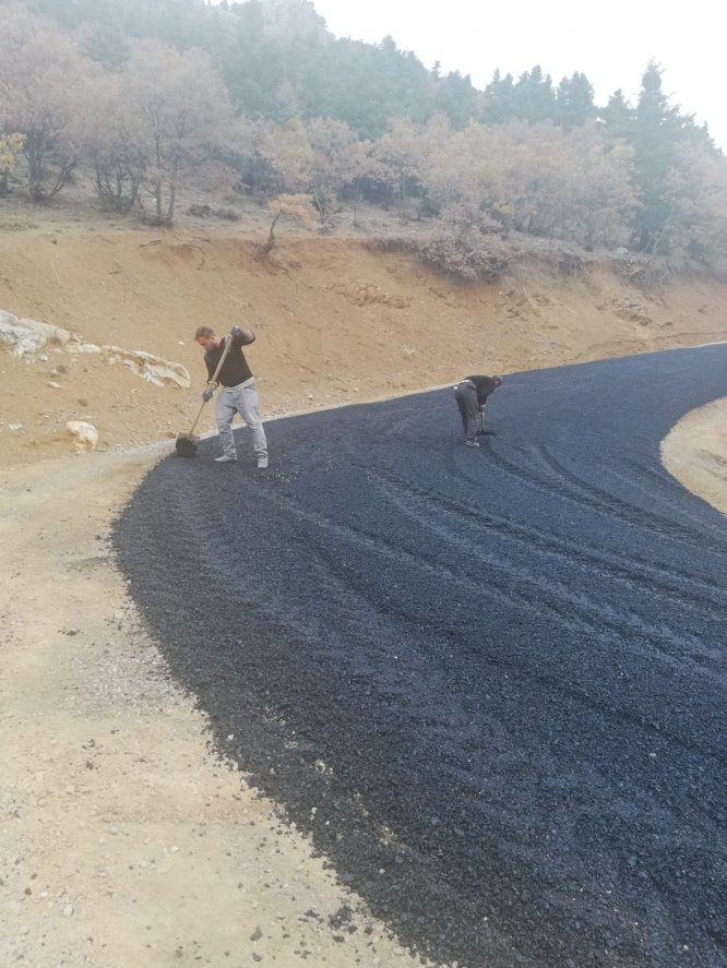 Gölcük yayla yolu tamamen asfaltlandı