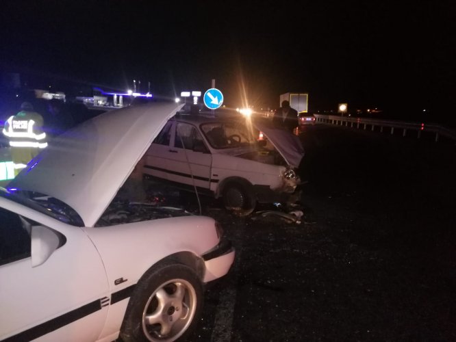 Gaziantep'te iki otomobil çarpıştı: 10 yaralı