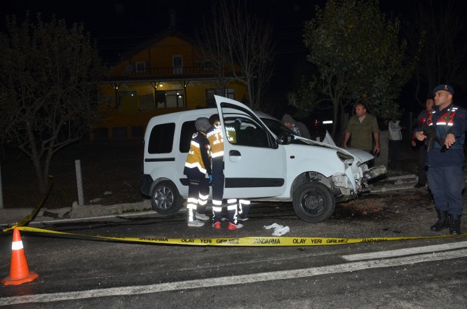 Şarampole devrilen aracın sürücüsü hayatını kaybetti