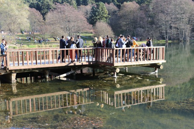 Gölcük Tabiat Parkı'na hafta sonu ilgisi