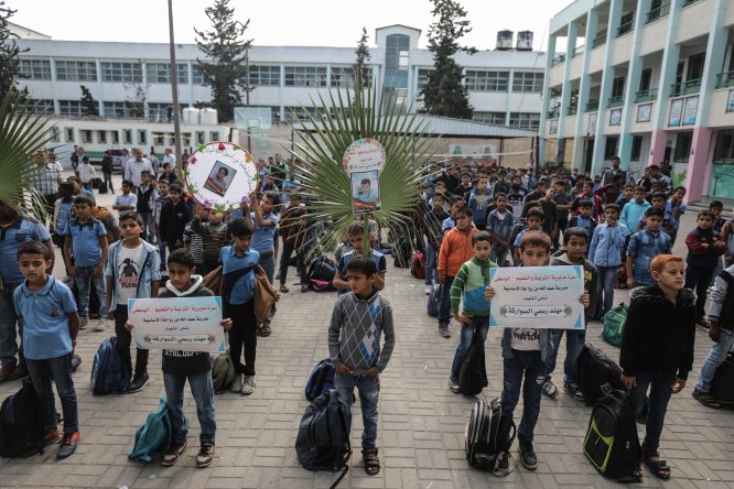 İsrail'in Gazze saldırılarında ölen 3 kardeşin okulunda hüzün hakim