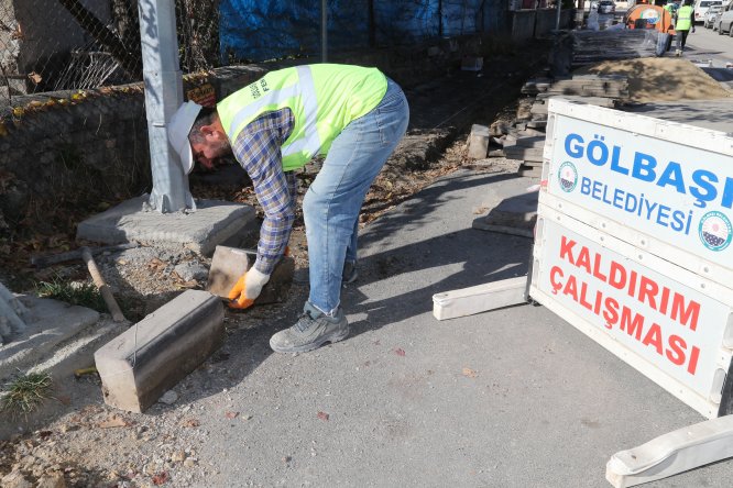 Gölbaşı'nda altyapı çalışmaları devam ediyor