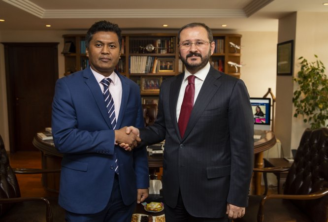 Sri Lanka'nın Ankara Büyükelçisi Hassen'den AA'ya ziyaret