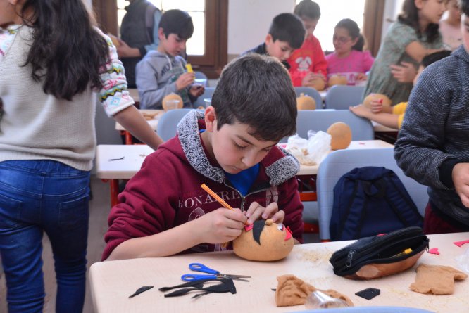 Kahramankazan'da öğrenciler ara tatilde hem eğlendi hem öğrendi