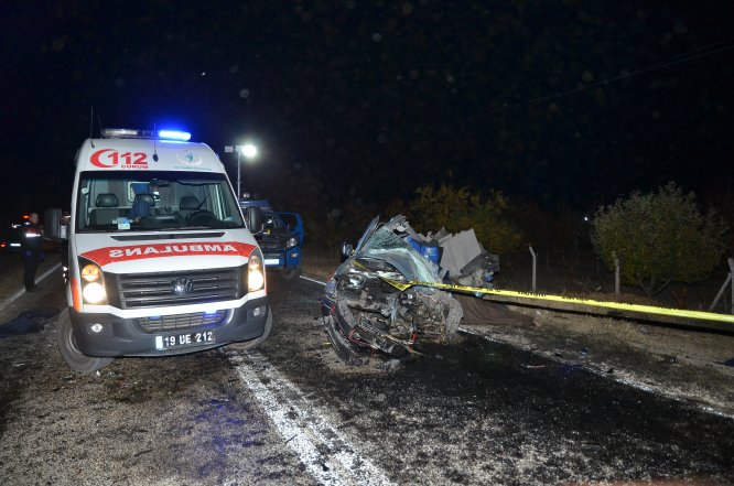Çorum'daki trafik kazası