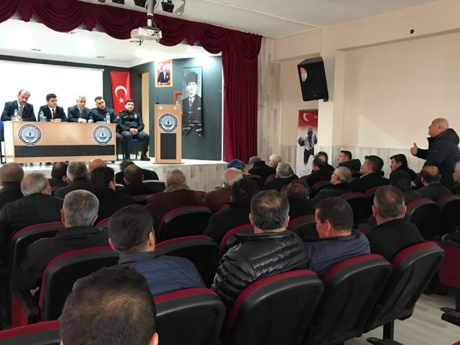 Tomarza'da kış tedbirleri semineri düzenlendi