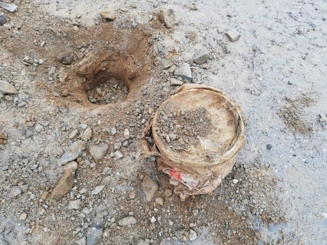 Bitlis kırsalında PKK’lılar tarafından köy yoluna gömülmüş EYP ele geçirildi