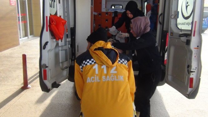 Talihsiz işçi metrelerce yükseklikten düştü