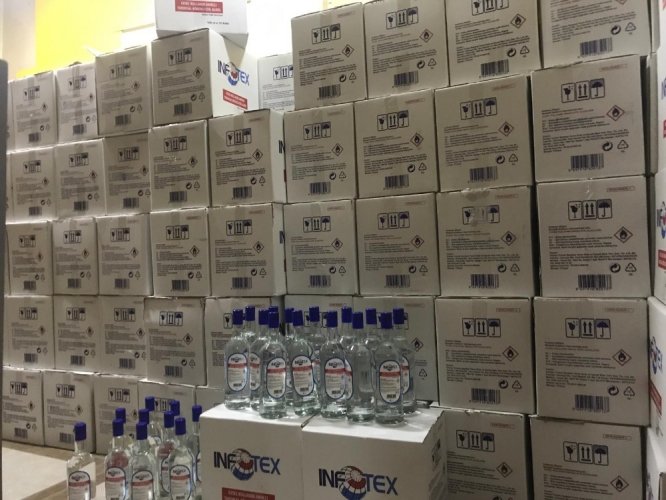 Uyarı bulunmayan bin 632 şişe alkole el konuldu