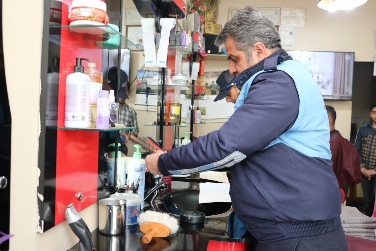 Beyşehir'de berber ve kuaför salonları denetlendi