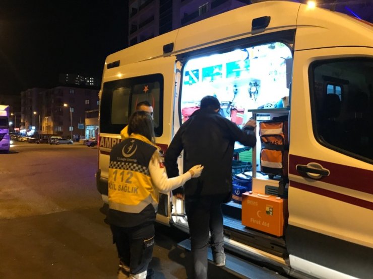Ehliyetsiz motosiklet sürücüsü kaza yaptı
