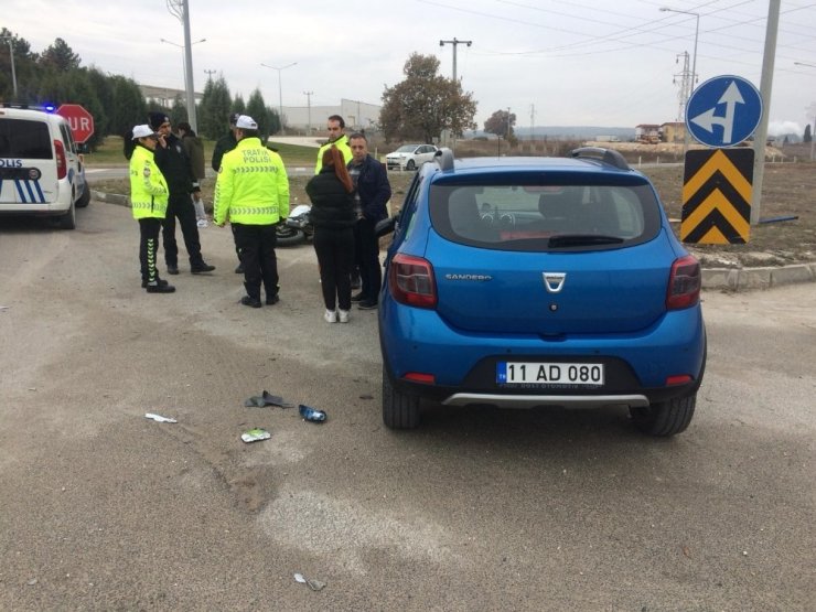 Bilecik’teki trafik kazasında motosiklet sürücüsü ağır yaralandı
