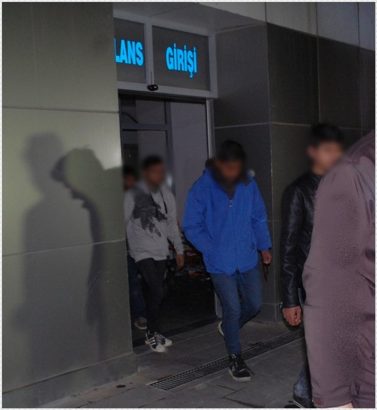 Malkara’da yaya halindeki 5 kaçak jandarmaya yakalandı