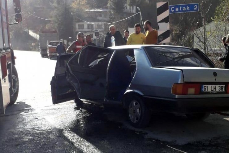 Trabzon’da hastane dönüşünde kaza: 1 ölü, 2 yaralı