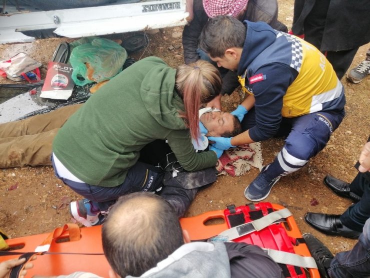 Viranşehir’de trafik kazası:1 yaralı