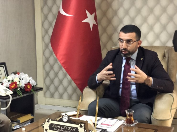 AK Parti Kars İl Başkanı Çalkın, basın mensuplarıyla bir araya geldi
