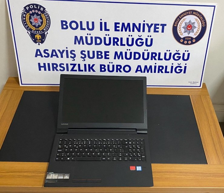 Bolu’da iş yerinden bilgisayar çalan hırsız adliyede