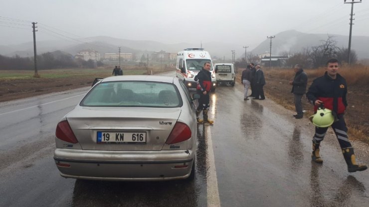 İskilip’te trafik kazası: 1 yaralı