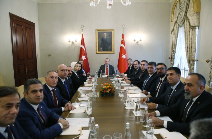 Cumhurbaşkanı Erdoğan, Türk Eczacıları Birliği Başkanı Çolak'ı kabul etti